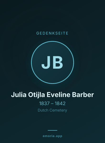Gedenkportrait von Julia Otijla Eveline Barber