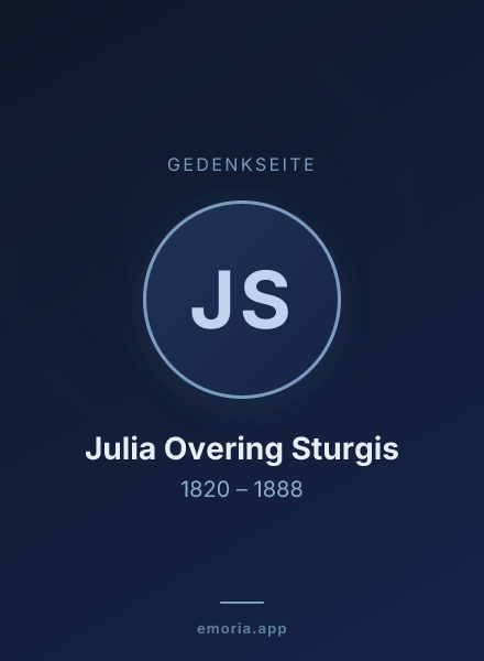 Gedenkportrait von Julia Overing Sturgis