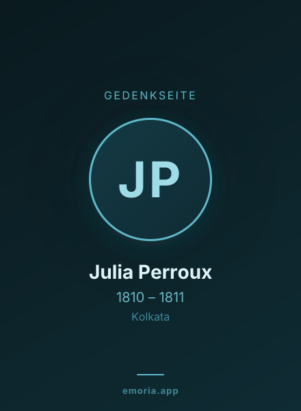 Gedenkportrait von Julia Perroux