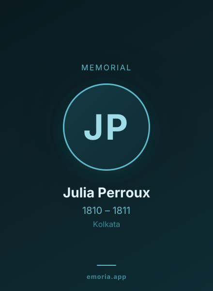 Memorial portrait of Julia Perroux