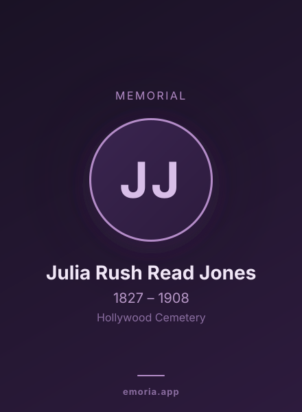 Memorial portrait of Julia Rush Read Jones