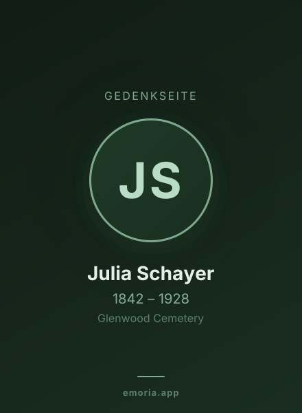 Gedenkportrait von Julia Schayer