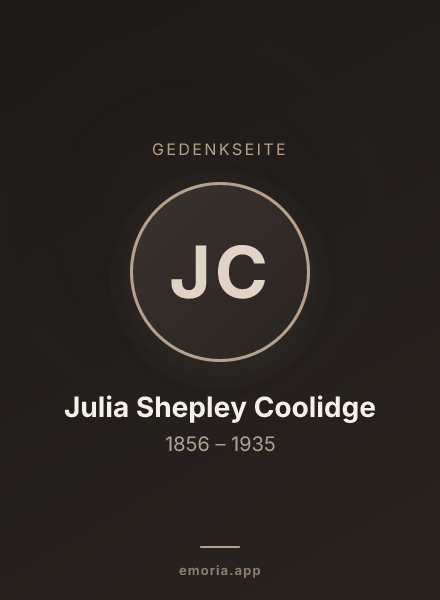 Gedenkportrait von Julia Shepley Coolidge