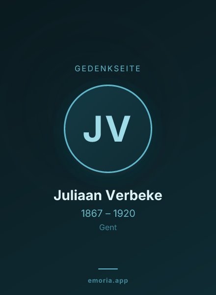 Gedenkportrait von Juliaan Verbeke