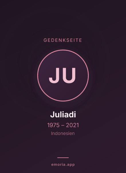 Gedenkportrait von Juliadi