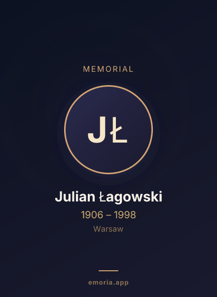 Memorial portrait of Julian Łagowski