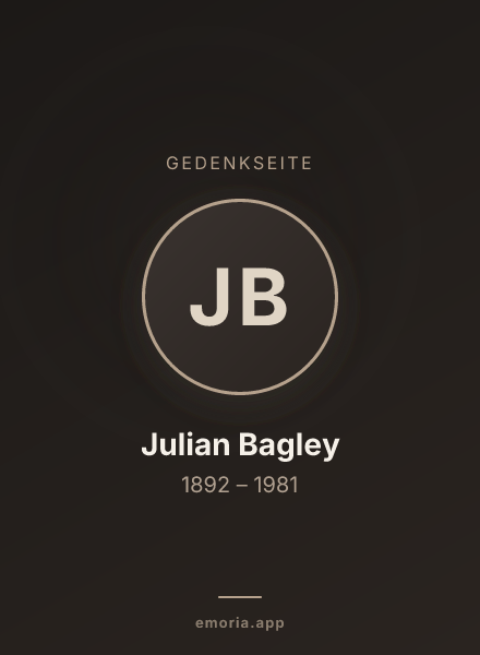 Gedenkportrait von Julian Bagley