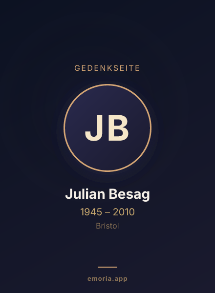 Gedenkportrait von Julian Besag