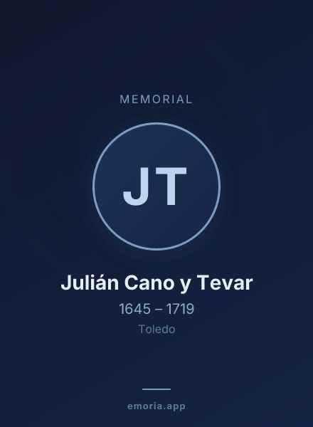 Memorial portrait of Julián Cano y Tevar