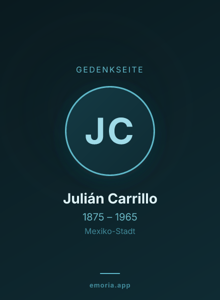 Gedenkportrait von Julián Carrillo