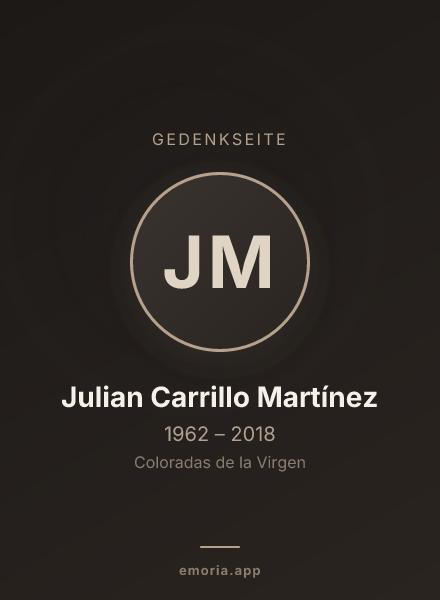 Gedenkportrait von Julian Carrillo Martínez