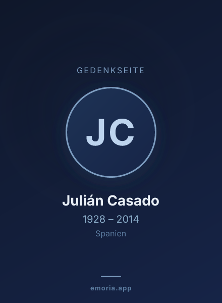 Gedenkportrait von Julián Casado