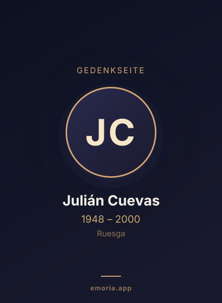 Gedenkportrait von Julián Cuevas
