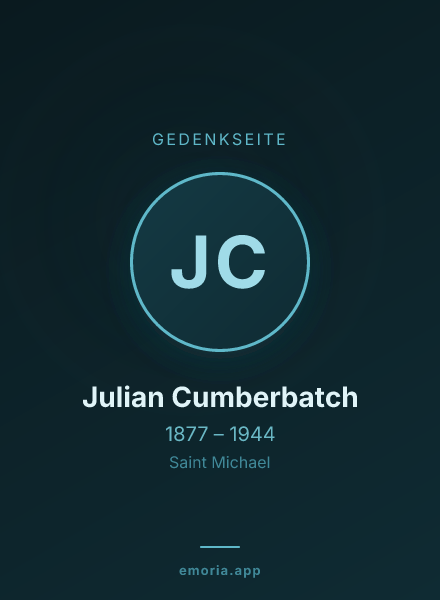 Gedenkportrait von Julian Cumberbatch