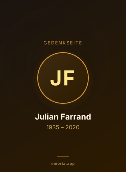 Gedenkportrait von Julian Farrand