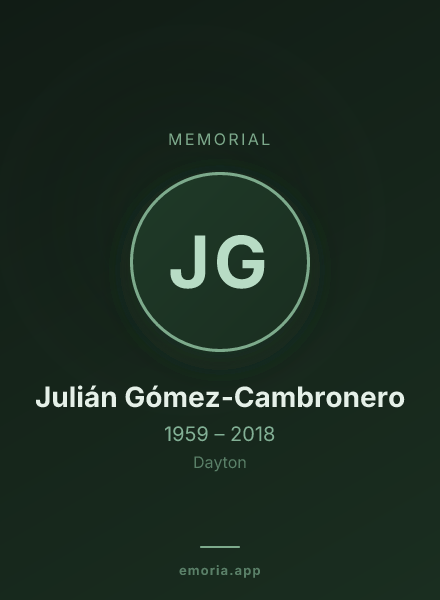 Memorial portrait of Julián Gómez-Cambronero