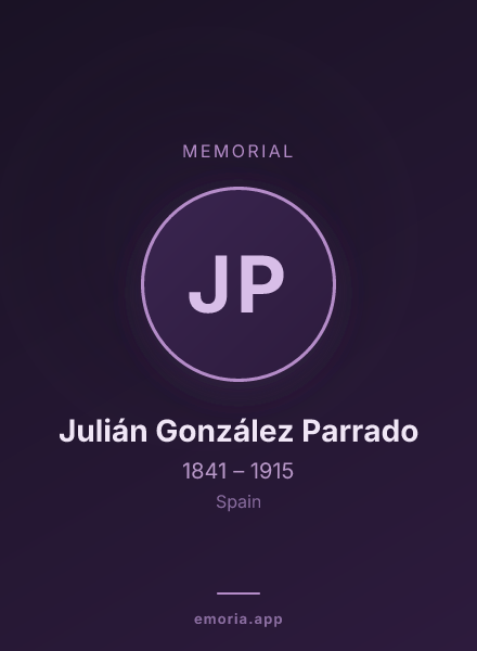 Memorial portrait of Julián González Parrado