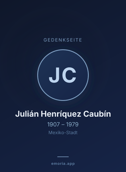 Gedenkportrait von Julián Henríquez Caubín
