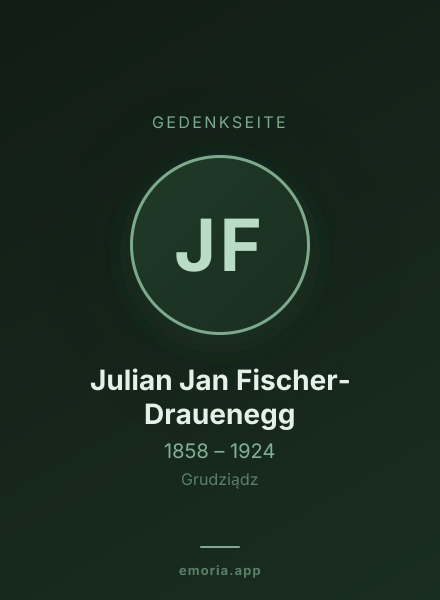 Gedenkportrait von Julian Jan Fischer-Drauenegg