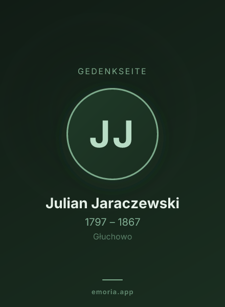 Gedenkportrait von Julian Jaraczewski