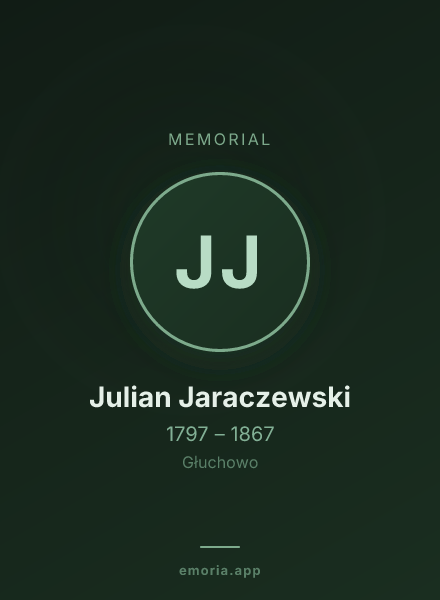 Memorial portrait of Julian Jaraczewski
