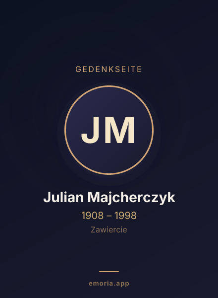 Gedenkportrait von Julian Majcherczyk