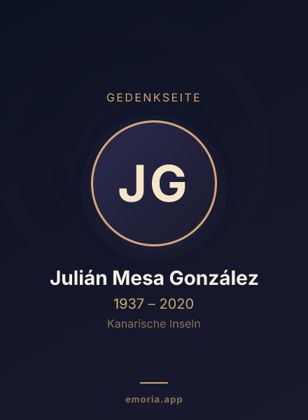Gedenkportrait von Julián Mesa González