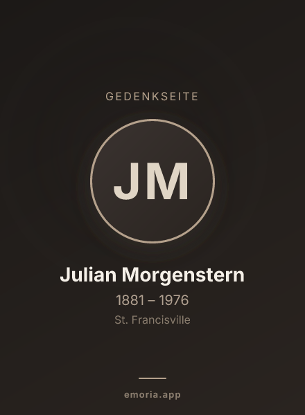 Gedenkportrait von Julian Morgenstern
