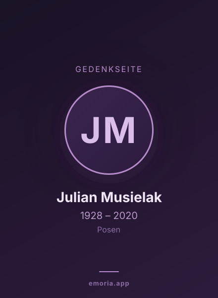 Gedenkportrait von Julian Musielak