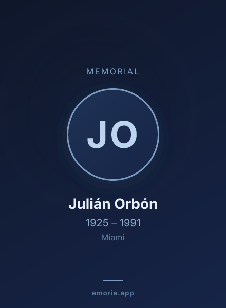 Memorial portrait of Julián Orbón