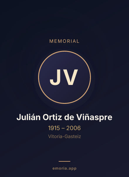 Memorial portrait of Julián Ortiz de Viñaspre