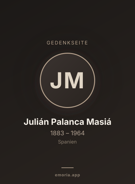 Gedenkportrait von Julián Palanca Masiá