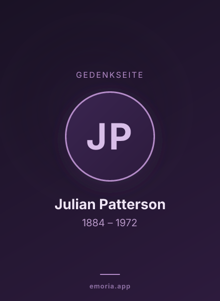 Gedenkportrait von Julian Patterson
