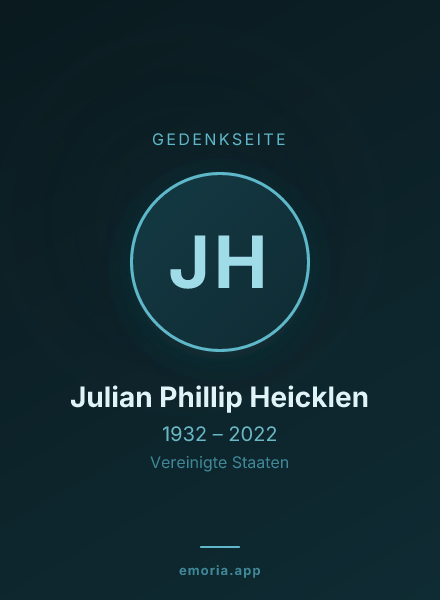 Gedenkportrait von Julian Phillip Heicklen