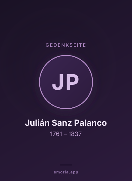Gedenkportrait von Julián Sanz Palanco