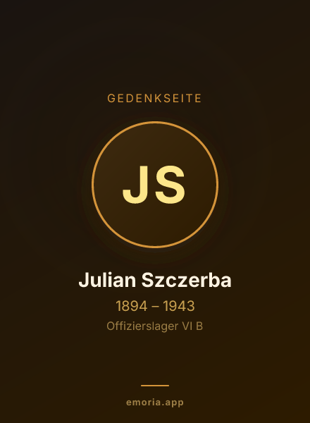 Gedenkportrait von Julian Szczerba