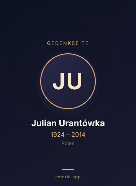 Gedenkportrait von Julian Urantówka