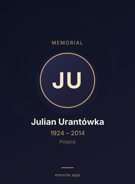 Memorial portrait of Julian Urantówka