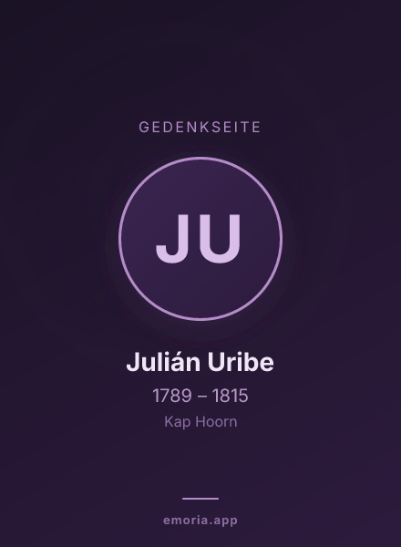 Gedenkportrait von Julián Uribe