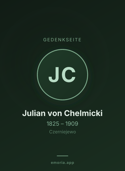 Gedenkportrait von Julian von Chelmicki