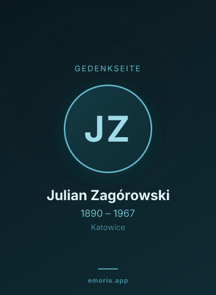 Gedenkportrait von Julian Zagórowski