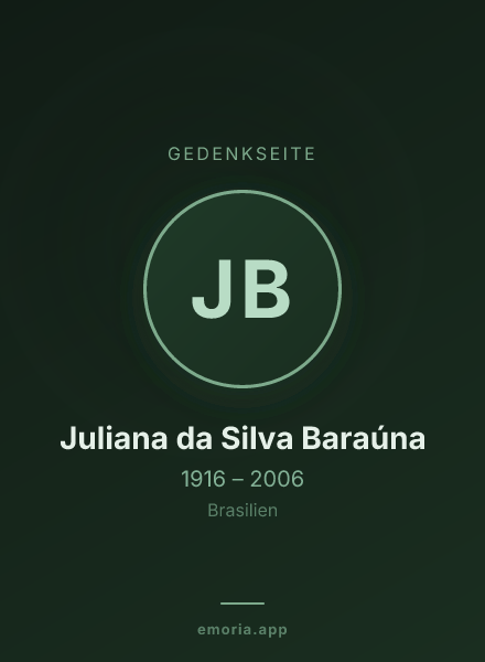 Gedenkportrait von Juliana da Silva Baraúna