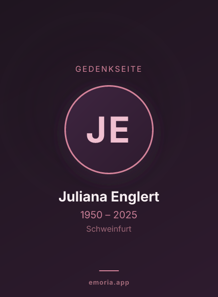 Gedenkportrait von Juliana Englert