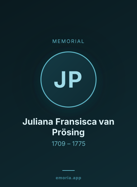 Memorial portrait of Juliana Fransisca van Prösing