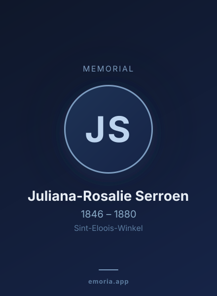 Memorial portrait of Juliana-Rosalie Serroen