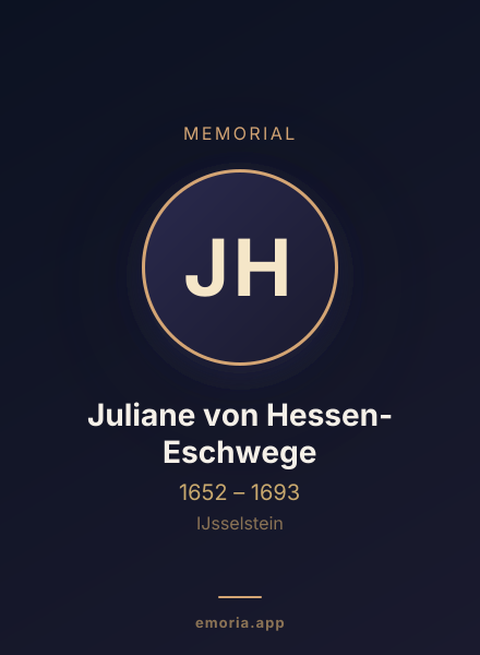 Memorial portrait of Juliane von Hessen-Eschwege