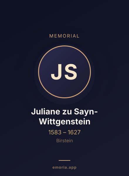 Memorial portrait of Juliane zu Sayn-Wittgenstein