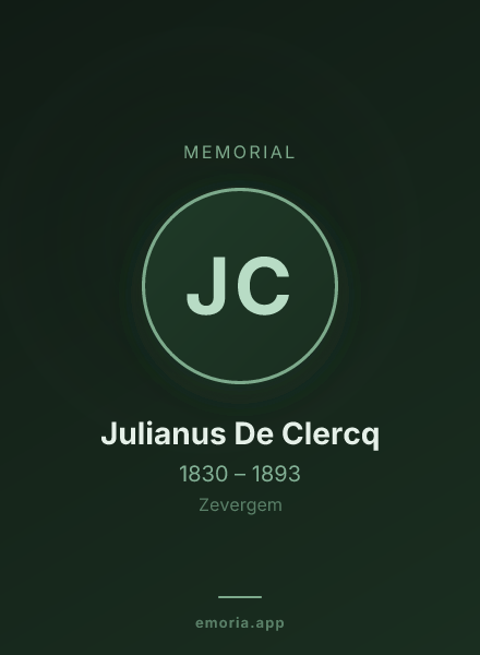 Memorial portrait of Julianus De Clercq