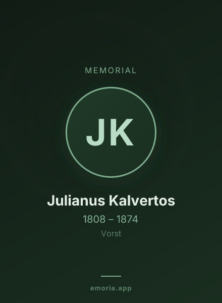 Memorial portrait of Julianus Kalvertos
