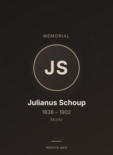 Memorial portrait of Julianus Schoup